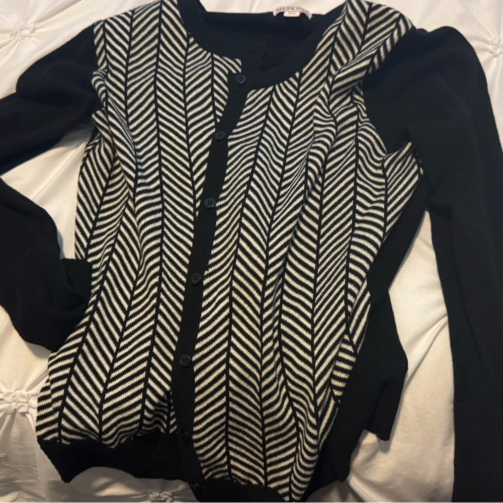 Target Black and White Chevron Cardigan